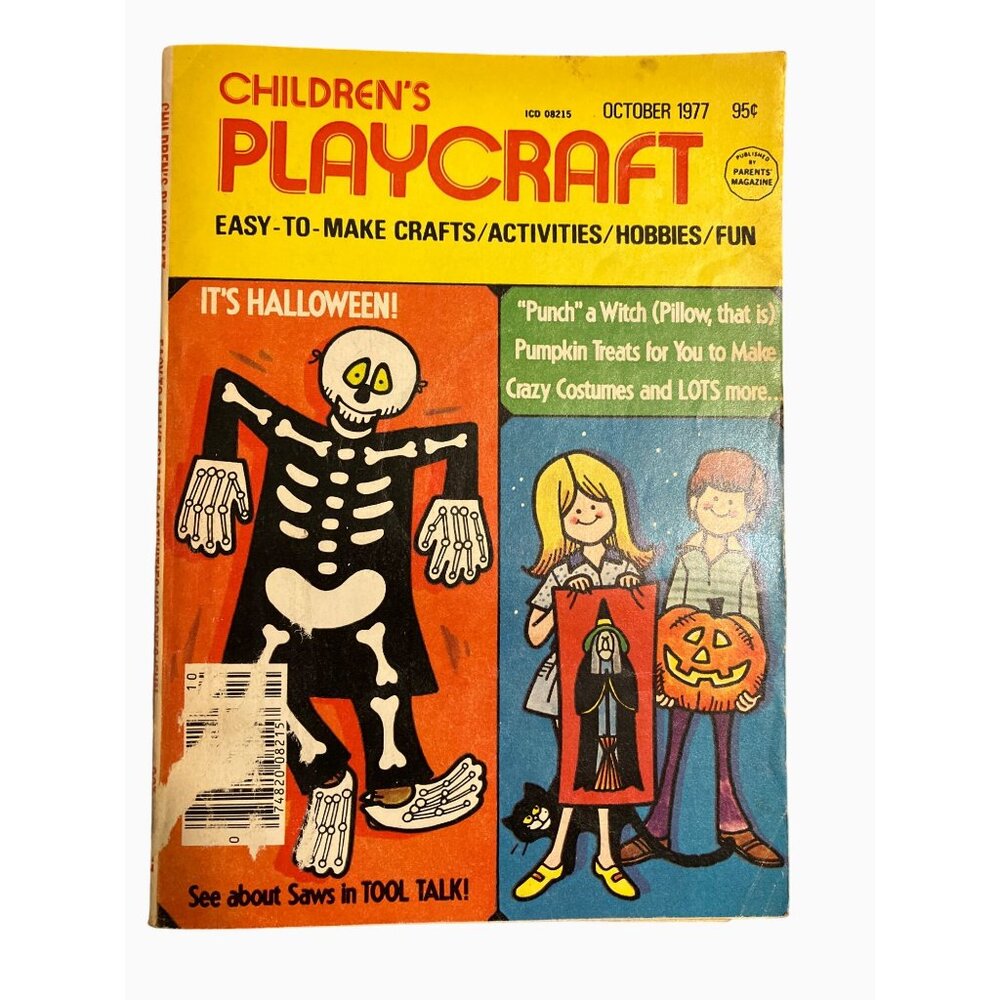 Vintage Oct0ber 1977 Childrens Playcraft Magazine